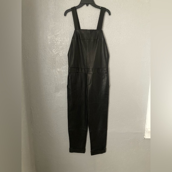 Leather overalls
